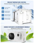 Rock Solid Modular Walk In Freezer Rigged With Heavy Duty Insulated Panels For Commercial Blast Freezing And Deep Cold Storage showing insulation details and cooling system.