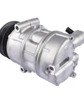 Premium AC Compressor Assembly With Clutch Fits Chevy Cruze Eco LT LTZ Sedan 1.4 Liter Turbo Engine 2012 To 2016 smooth silver finish