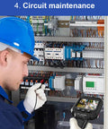 Handheld Endoscope Camera With 2.8 Inch IPS Display And Eight LEDs, Digital Borescope for plumbing checks in use by technician in circuit maintenance.