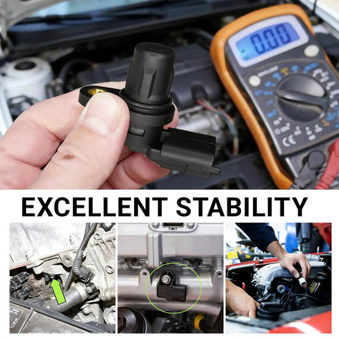 Camshaft Position Sensor for Cars Plug and Play Replacement With Sealing Ring OEM No F01R00B003 Easy Install Fits Most Vehicles Eliminates EPC Warning Lights and Cold Start Woes, Reliable Engine Sensor, black plastic