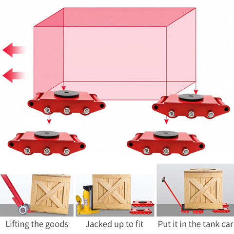 Heavy Duty Machinery Dolly Skates Featuring 360 Degree Swivel Rolling Wheels For Warehouse Logistics And Industrial Equipment Moving Big Loads No Sweat Ever