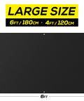 4x6ft Silicone Coated Fiberglass Welding Blanket Fireproof And Fire Retardant Beefed Up Heavy Duty Heat Shield, black with grommets.