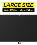 Heavy Duty Welding Blanket 4x6 Ft Silicone Coated Fiberglass Fireproof Shield With Heat Resistant Up To 1022F For Home Shop And Outdoor Use Perfect For Pro Level Welding And Cutting Tasks, displayed flat with dimensions marked.
