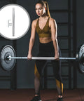 Beefed Up Dumbbell Connecting Bar For Weightlifting Equipment With Steel Tube Construction And Ultra Precise Threads, woman lifting