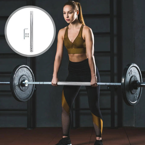 Beefed Up Dumbbell Connecting Bar For Weightlifting Equipment With Steel Tube Construction And Ultra Precise Threads, woman lifting