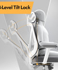 Diagram showing 3-level tilt lock on Ergonomic Mesh Office Chair With 3D Lumbar Support And 3D Armrests V Shaped Back Adjustable Desk Chair