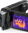 2-In-1 Thermal Monocular With 256x192 Resolution, 11mm Focal Lens And 12 Micron Infrared Detector, showing thermal imaging of wildlife