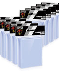 Hella Bulk 1000ct Clear Penny Sleeves For Trading Cards Offers Wicked Shielding For Your Collection Top view of clear card sleeves packs.