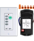 All In One Ceiling Fan Remote Control Kit With Light Dimmer And 3 Speed Control, wall mount and receiver for easy install
