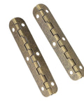 Vintage Bronze 90 Degree Folding Hinges With Screws Pack Of 50 For Tables Cabinets Doors And Furniture 65x15mm durable metal hardware