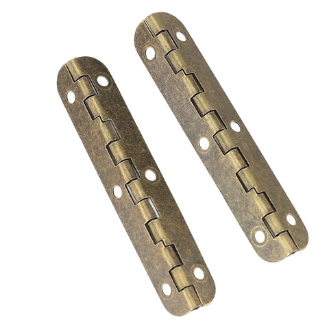 Vintage Bronze 90 Degree Folding Hinges With Screws Pack Of 50 For Tables Cabinets Doors And Furniture 65x15mm durable metal hardware