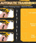 Heavy Duty Cordless Metal Shears Cuts Through Iron Like Butter Ripping Steel Fast Pro Grade with speed settings illustration.