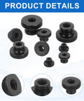Knurled Thumb Nuts Set Of 26 M3x7mm Carbon Steel Round Knobs Fasteners With High Head Through Hole Hand Screws For 3D Printer Parts