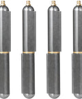 4 Pack 6 Inch Heavy Duty Weld On Hinges Bullet Barrel Shape Grease Zerk Fitting Solid Carbon Steel for gate swings