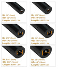 Dope Silicone Vacuum Tubing Kit With 12 Sizes And 120 Nylon Connectors 1 Eighth To 3 Eighth Inch ID 6.6 Foot Length High Performance
