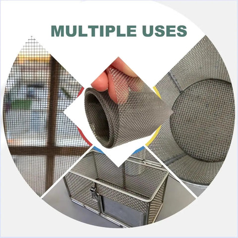 Workhorse Stainless Steel Wire Mesh Screen 15.7 By 59 Inch 1mm Hole 20 Mesh Rust Resistant in use for windows and cages