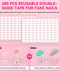 Magnetic Nail Stand Set For Press On Nails Handy Nail Art Display Holder With 200 Pcs Double Sided Tape comparison image