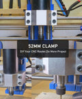 52mm Spindle Clamp Mounting Bracket For CNC Milling Machines And Spindle Motors, Rock Solid Aluminum Clamp, Locking Slot Design