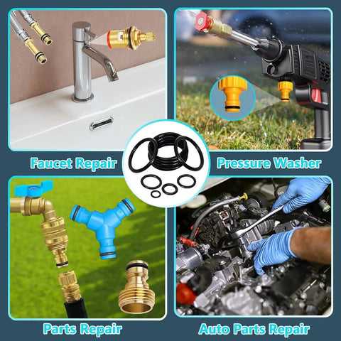 O Ring Kit 1040 Piece 21 Size Universal Nitrile Rubber O Ring Set For Automotive Repair Plumbing Faucets Air And Gas Sealing Connections Oil And Heat Resistant, faucet and auto repair use