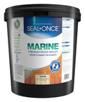 Heavy Duty Marine Wood Sealer And Clear Exterior Stain For Decks And Boat Docks Built Tough Against Saltwater Straight Up UV Resistant five gallon bucket.