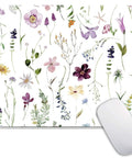 Flower Power Square Mouse Pad With Premium Texture Personalized Customizable Design Washable Surface Non Slip Rubber Base HD Full Color Print 9.5 by 7.9 Inch Computer Mouse Pad For Wireless Mice, featuring floral pattern