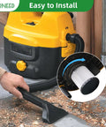 Two Pack HEPA Filter Set For 20V MAX Wet Dry Vac DCV580H DCV581H Includes Four Foam Sleeve Filters And One Brush in use