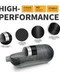 Material layers of 4500 Psi 2.5L Carbon Fiber Scuba Tank With Regulator Fill Station for PCP air rifles, snorkeling and water sports