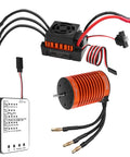 Beefed Up 1/10 Scale Brushless RC Motor And 60A ESC Combo With 4370KV F540 Sensorless Motor, Programming Card, IP65 Waterproof