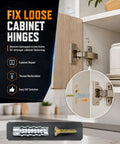 Heavy Duty Stainless Steel Four-Sided Serrated Wall Anchors M6 Set 50 Pieces For Thick Walls Expansion Screws With Reliable Grip And Anti Loosening Fit Ideal For Medium-Duty Mounts And Light Commercial Use, cabinet hinge repair