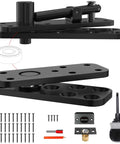 Heavy Duty Hidden Door Hinge With Silent Operation Jexify Dual Bearing Design for secret doors, screws and installation parts visible