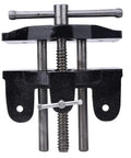 Premium Cast Iron Table Vise With Quick Opening Woodworking Clamp Tool, front view showing heavy-duty steel body and quick release.