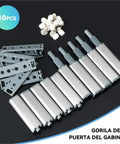 10 Pack Magnetic Push Latches For Cabinets And Wardrobes, touch to open hardware with screws and brackets displayed