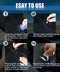 Windshield Repair Kit For Chips And Cracks With Nano Glass Repair Fluid DIY At Home Fix For Laminated Auto Glass instructions