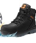 Steel Toe Work Boots For Men Waterproof Built Tough Heavy Duty Safety Boots With Puncture Protection Oil And Slip Resistant Design
