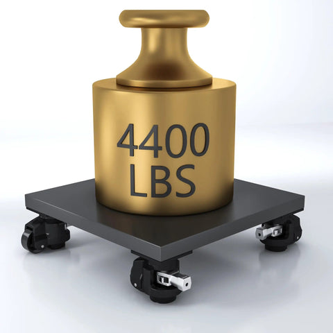 Leveling Casters With Ratchet Handle Heavy Duty 4400 LB Capacity Industrial Casters Set Of 4 Adjustable Plate Castors For Machines And Equipment Ready To Roll TD80