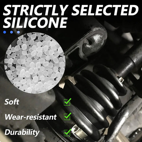 Heavy Duty Silicone CV Axle Boot Repair Kit Fits 19 24 Mm Shafts With Four Stainless Steel Clamps Six Nylon Ties Street Ready Daily Driver Auto Boost Universal close-up of silicone material with durability features.