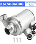 Electric Water Pump For BMW M135i M2 M235i 335i Cooling System Replaces A0005001986 durable silver unit with fittings and screws