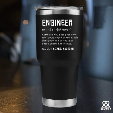 Engineer Definition Gift For Engineers And Engineering Students Cool Nerdy 30 Oz Stainless Steel Vacuum Insulated Tumbler