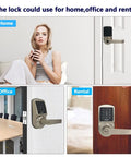 Keyless Entry Door Lock With Touchscreen Keypad And Auto Lock For Home And Airbnb Rentals; SCYAN X2 Handle Lock