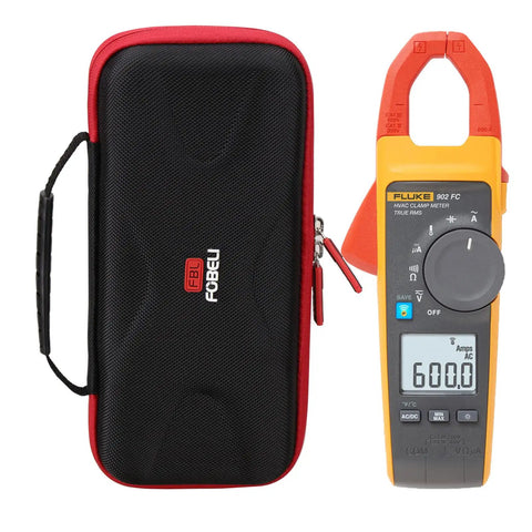 Heavy Duty Eva Carrying Case For Fluke 323 324 325 301D 302 303 305 902 FC Clamp Meter Multimeter Rock Solid Impact Resistance Lockdown With Snug Sealed Fit Waterproof Cover To Keep Gear Locked Down Safe And Sound
