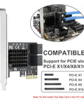 Four Port SATA 3 Gbps PCIe Expansion Card With Cables And Low Profile Bracket Non Raid Bootable System Disk Ready Gives 6Gbps Storage For Desktop PC And Workstation installed in PCI-E x1/x4/x8/x16 slot
