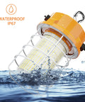 Rugged 80W LED Work Light Delivers 12000 Lumens Of 5000K Daylight IP67 Dust And Waterproof Portable With Stainless Steel Guard