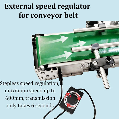 Smooth Operator Mini Electric Conveyor Belt System Plug And Play Desktop Transporter Featuring Auto Sensors And Reliable Carry Tray For Quick Assembly Line Tasks