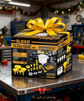 Shop Grade No Drip Coolant Funnel Kit With 19 Universal Radiator Burping And Bleeder Tools displayed in a workshop setting.