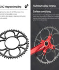 104BCD CNC Aluminum Narrow Wide Chainring For MTB And Road Bikes, 34T, 32-52T Range, Ultra Light 7075-T6 on display