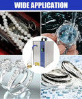 Hella Powerful 2200 Watt Jewelry Steam Cleaner For Rings Necklaces Watches And Dentures Stainless Steel Chemical Free Sparkle Restorer with various jewelry.
