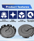 Pleoos PCV valve diaphragm cover repair kit, two gray plastic diaphragms for VW/Audi vehicles.