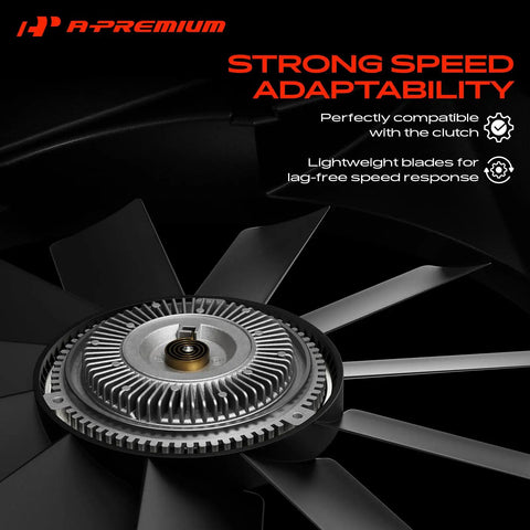 Heavy Duty Engine Radiator Cooling Fan Blade Compatible With BMW E46 E36 showing central hub and lightweight blades for efficient cooling.