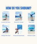 Quiet Beach Canopy Shade Tent Sets Up In Minutes With 150 Sq Ft Of Shade For Up To 8 People, Wind Assisted setup guide