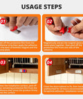 Ultra Thin Magnetic Cabinet Door Catches With 24 Strong Adhesive Strips For A Quiet No Slam Closure installation steps